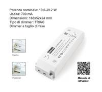 LED Trasformatore Dimmerabile 350mA 500mA 700mA 900mA 1050mA 12W 25W 40W IP20