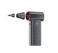 Led Turbo Blower - Mini Turbo Snow Blower, 6 Gear Adjustable Led Illumination Electric Snow Removal Tool for Car Wash Interior Cleaning Emergency (Black)