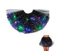 Led Tutu Gonna per Donna Gonna Tulle LED Gonna Luminosa LED con Paillettes Gonna a tutù Illuminata a LED Gonna Tutu da Donna Gonna a Tutù in Tulle Luminoso per Halloween Natale Spettacolo Danza