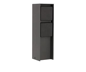 LED Universum - Presa esterna "ADAM", in acciaio inox, antracite, con coperture nere, 2 prese, max. 3680 W, presa da giardino