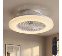 LED Ventilatore Plafoniera Telecomando Luce Diurna Sterneneffekt Dimmerabile