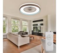 LED Soffitto Ventilatore 3-Stufen Lampada Luce Diurna Ventola Cooler Telecomando