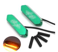 LED Verde Specchio Blocco Spento Base Piastra Per Kawasaki 13-18 Ninja ZX-6R /
