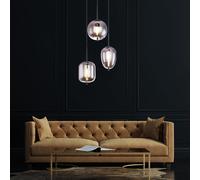 LED Vetro Appesa Coprire Lampada Retrò Filamento Salotto Ess Camera Pendolo Fumé [EEK: G]