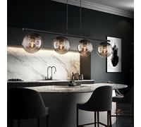 LED Vetro Lampada a Sospensione Filamento Coprire Faretto Nero Opaco Sfera [EEK: E]