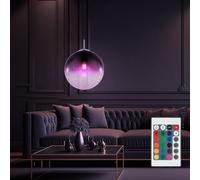 LED Vetro Sfera Appesa Coprire Lampada RGB Cambio Colore Ospiti Camera Pendolo [EEK: F]