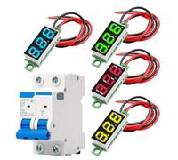 LED Voltage Display, 0.28 Inch 7-Segment Digital Panel Meter, Accurate Voltage Tester for DC Circuits, Compact Monitoring Tool, Ideal Automotive, RV, Marine, Home, Industrial Applications