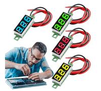 Led Voltage Display, Digital Tube Meter, 7.8x5.51in 7-Segment Tester Module, Clear Numeric Readout, Compact Mountable Design for Electrical Testing Rv Mobile Marine Car Audio Panel