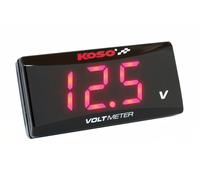 Voltmetro KOSO Super Slim Rosso ba024r00 per Moto Ricambi Ciclomotore