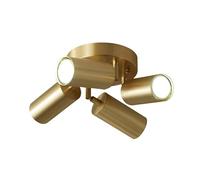 LED Wall Light, Ceiling Lamps all Copper Hallway Ceiling Spotlight TV Wall 4 Heads Decorate Ceiling Lights with Base for Entryway Hallway Dining Room Bedroom