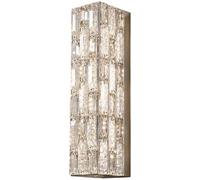 LED Wall Light, Dimmable LED Wall Sconce 10W Crystal Bar Remote Control Chrome Bathroom Wall Mounted Lamp Long Linear ing for Bedroom Bedside Hallway Foyer/40cm/