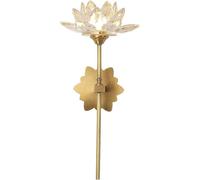 LED Wall Light, Flower Gold Bedside Wall Sconce Creativity Copper Crystal Hallway Bedroom Wall Mounted Lamp for Aisle Bathroom Stairs Balcony Living Room
