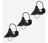 LED Wall Light, Wall Sconce Outdoor Lighting Black Barn Outdoor Porch Light Exterior Wall Mount Lamp for Balcony Courtyard Garden