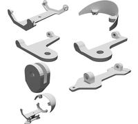 LED Wall Sconce Mount with Adjustable Swing Arm Hidden Bracket Interior Light