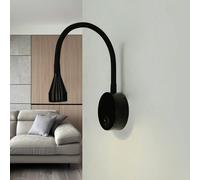 LED Wandleuchte Cigno Interruttore Nero 4100 K 245lm Bianco Neutro Lettura