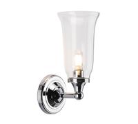 LED Wandleuchte IN Ottone Vetro IN Cromo IP44 Inossidabile Liberty Bagno Lampada [EEK: F]