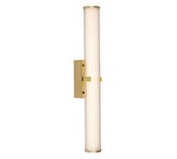 LED Wandleuchte Lampada da Bagno IP44 63 CM Vetro Metall 3000 K Bianco-Caldo Oro [EEK: F]