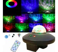 LED Water Wave Laser Starry Sky Proiettore Luce Telecomando USB Controllo vocale
