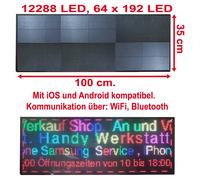 LED WIFI Insegna a Scorrimento RGB 100x35 cm Programmabile via App