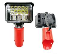 LED Work Light 144W 7200lm for 12V per battery Camping LED Work(3 Inches) | 7200 lumens output, 144W high power, 12V lithium compatible, intense white light, camping repair tool