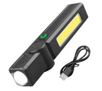 Led Work Light, Multifunctional Rechargeable Material, Cob Flashlight Lamp, Waterproof Magnetic Base Utility Torch for Automotive Home Repair Garage Workshop Outdoor Use