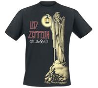 Led Zeppelin Maglietta Uomo Hermit autorizzata 100% cotone Regular Nero M