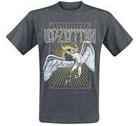 Led Zeppelin Icarus Colour Uomo T-Shirt Grigio Scuro XL 65% Poliestere, 35% Cotone Regular