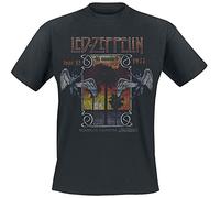Led Zeppelin Inglewood Uomo T-Shirt Nero 100% Cotone Regular