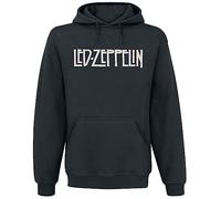 Led Zeppelin IV Symbols Uomo Felpa con Cappuccio Nero L 80% Cotone, 20% Poliestere Regular