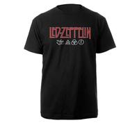 LED Zeppelin Logo And Symbols T Shirt Size XXL