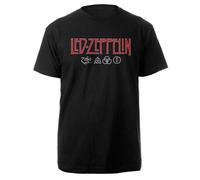 Led Zeppelin: Logo & Symbols (T-Shirt Unisex Tg. M)