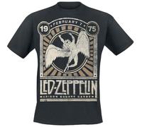 LED Zeppelin Madison Square Garden 1975 Unisex T-Shirt Nero 100% Cotone Regular
