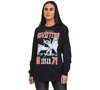 Led Zeppelin Maglietta con Logo Giapponese Ikarus a Maniche Lunghe, Colore Nero, Nero, XL