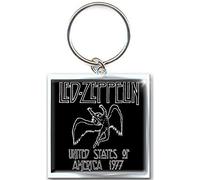 LED ZEPPELIN - Rock Band metallo Keychain 1977 USA Tour
