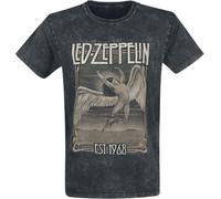 Abbigliamento Led Zeppelin: Rock Off - Faded Falling (T-Shirt Unisex Tg. L)