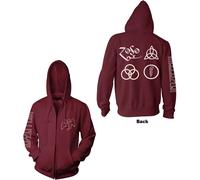 Led Zeppelin Symbols autorizzato Felpa con Cappuccio