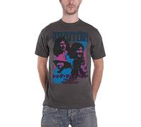 Led Zeppelin T Shirt Japanese Blimp Band Logo Nuovo Ufficiale Uomo Charcoal Size S