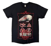 Led Zeppelin Uk Tour '71. autorizzato Uomo maglietta