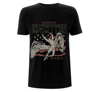 Led Zeppelin Maglietta US 1975 Tour Flag Unisex Black M