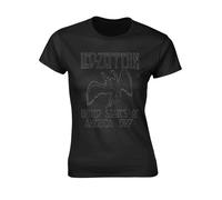LED ZEPPELIN - USA 1977 BLACK T-Shirt, Girlie Womens: 14