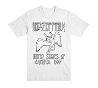 Led Zeppelin USA 77 Icarus Classic Rock Heavy Metal Musica Band T Shirt 79815