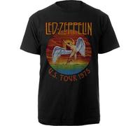 Led Zeppelin Maglietta USA Tour '75. Unisex Black XL