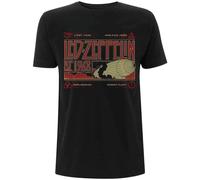 Led Zeppelin - T-Shirt # L Unisex Black # Zeppelin & Smoke