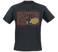 Led Zeppelin - T-Shirt # L Unisex Black # Zeppelin & Smoke
