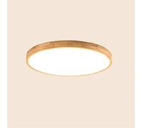 LED16W Log Ceiling Lamp Nordic Modern Fashion Creative Balcony Aisle Porch Bathroom Round (Size : 3-Color Dimming)