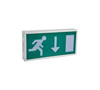 LED308DNM PRO ELEC Emergenza Exit Segno Non M / Tained Dbl