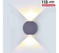 LED8305 | VT-836 10W LED Bollard Light Grey Body 25cm Height CREE CHIP 3000K