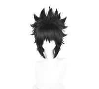 LEDABAO Anime Cosplay Sasuke Uchiha Parrucca corta nera soffice