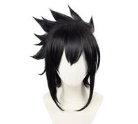 LEDABAO Anime Sasuke Uchiha Parrucca Cosplay Party Halloween Parrucca nera a strati
