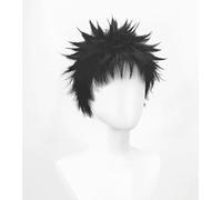 LEDABAO Anime Uchiha Obito Parrucca Cosplay,Corta Parrucca Nera,Festa di Halloween,Anime Show Parrucca Cosplay